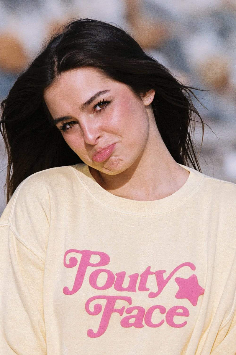 Pouty face sweatshirt new arrivals