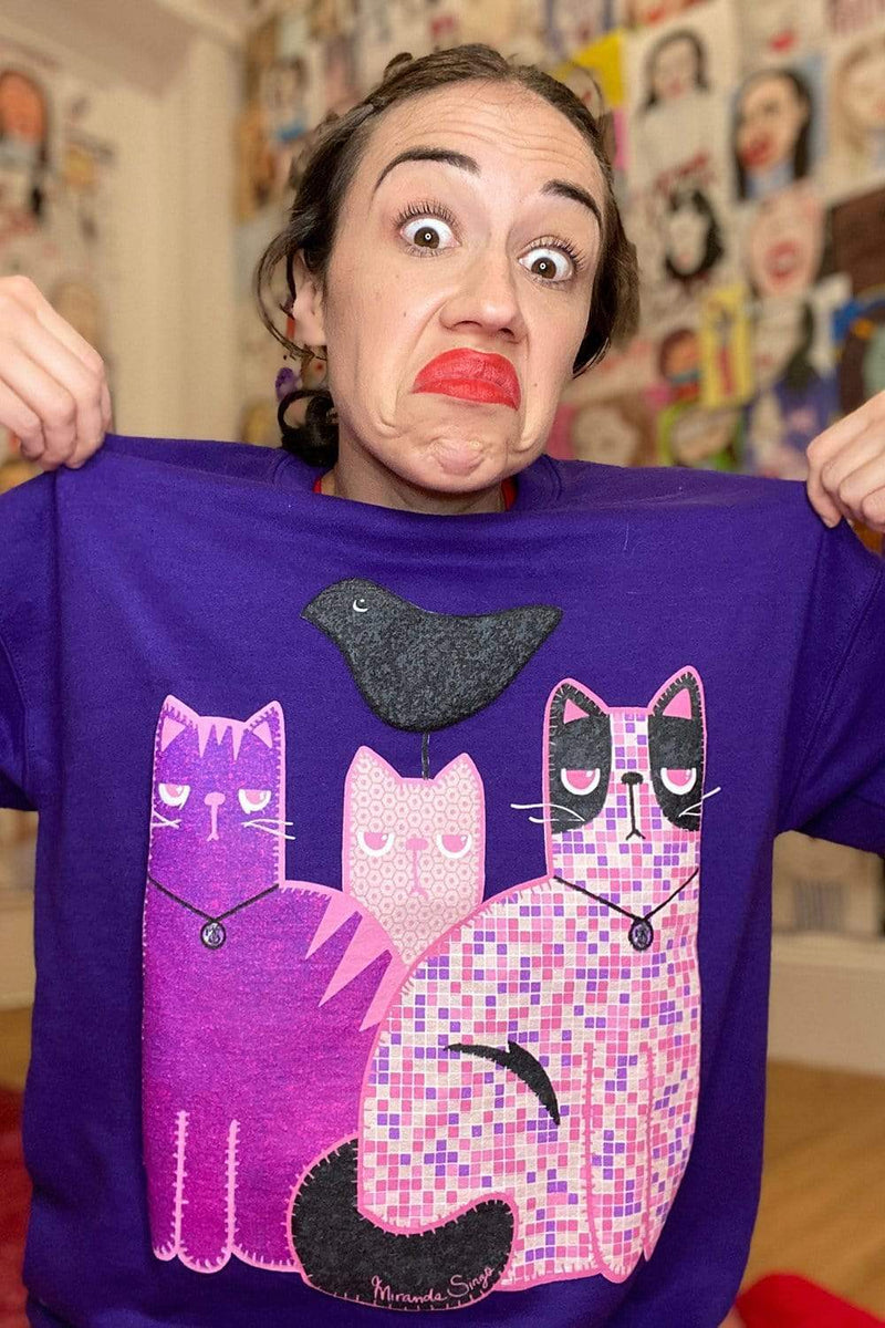 Miranda sings on sale purple cat shirt