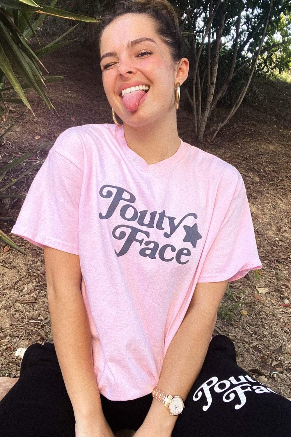 Addison Rae: Pouty Face Pink Shirt – thesill2bn.com