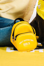 Load image into Gallery viewer, Girls Supporting Girls Yellow Mini Backpack
