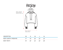 Load image into Gallery viewer, Gabbie Gonzalez &#39;See Beauty&#39; Blue Crop Hoodie
