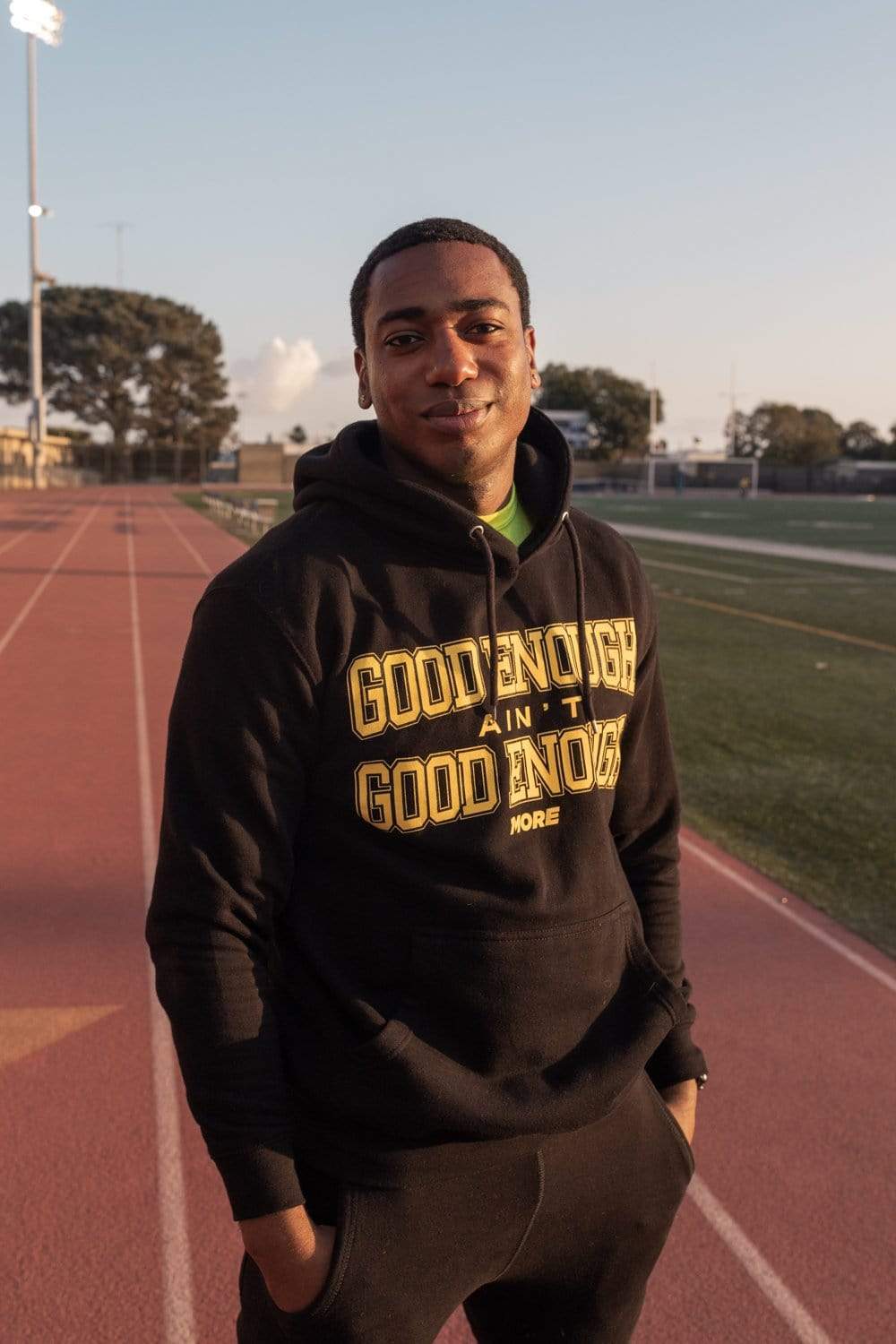 Kevin Langue 1MORE Good Enough Black Hoodie – thesill2bn.com
