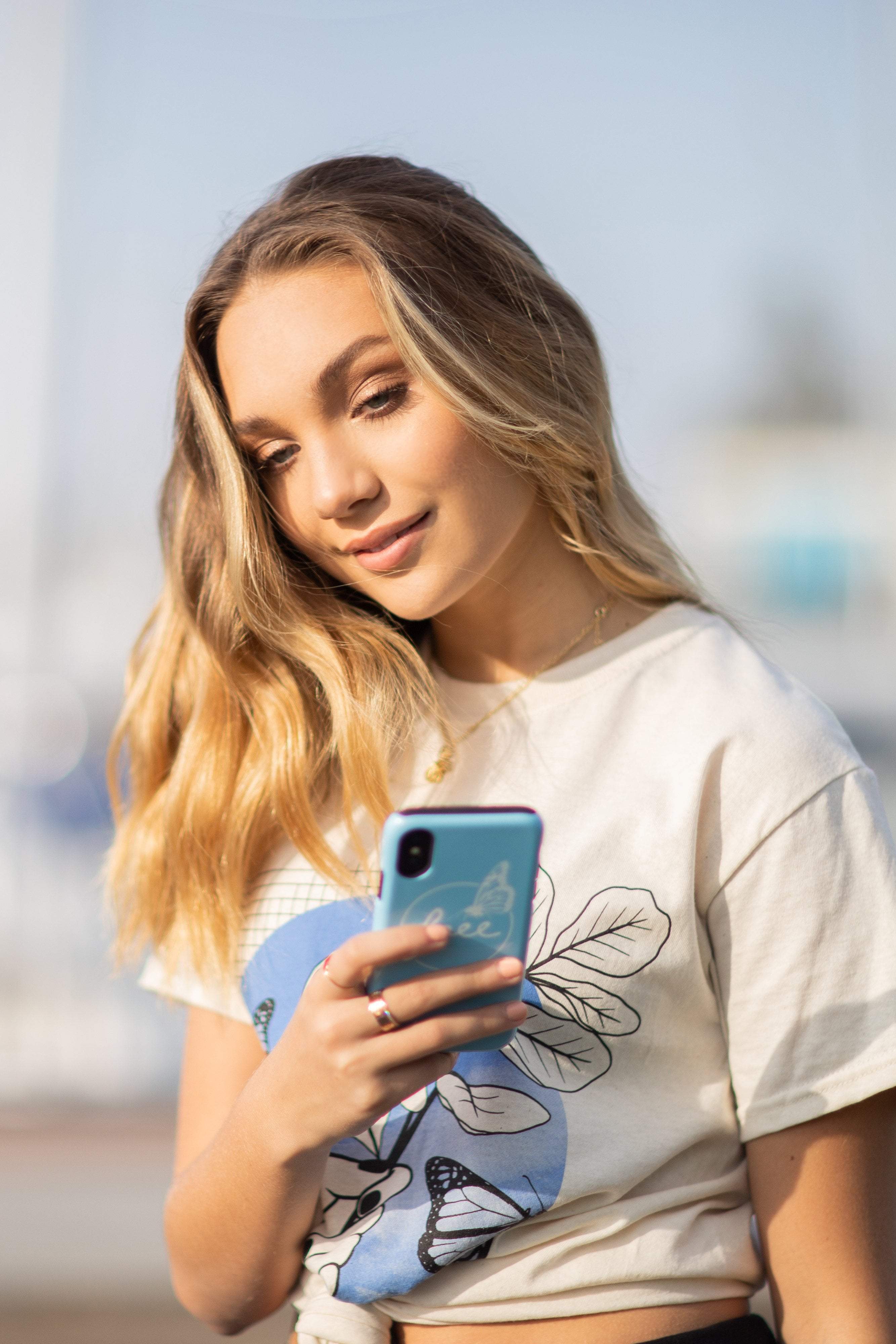 Maddiegirl Free as a Butterfly Phone Case by Maddie Ziegler