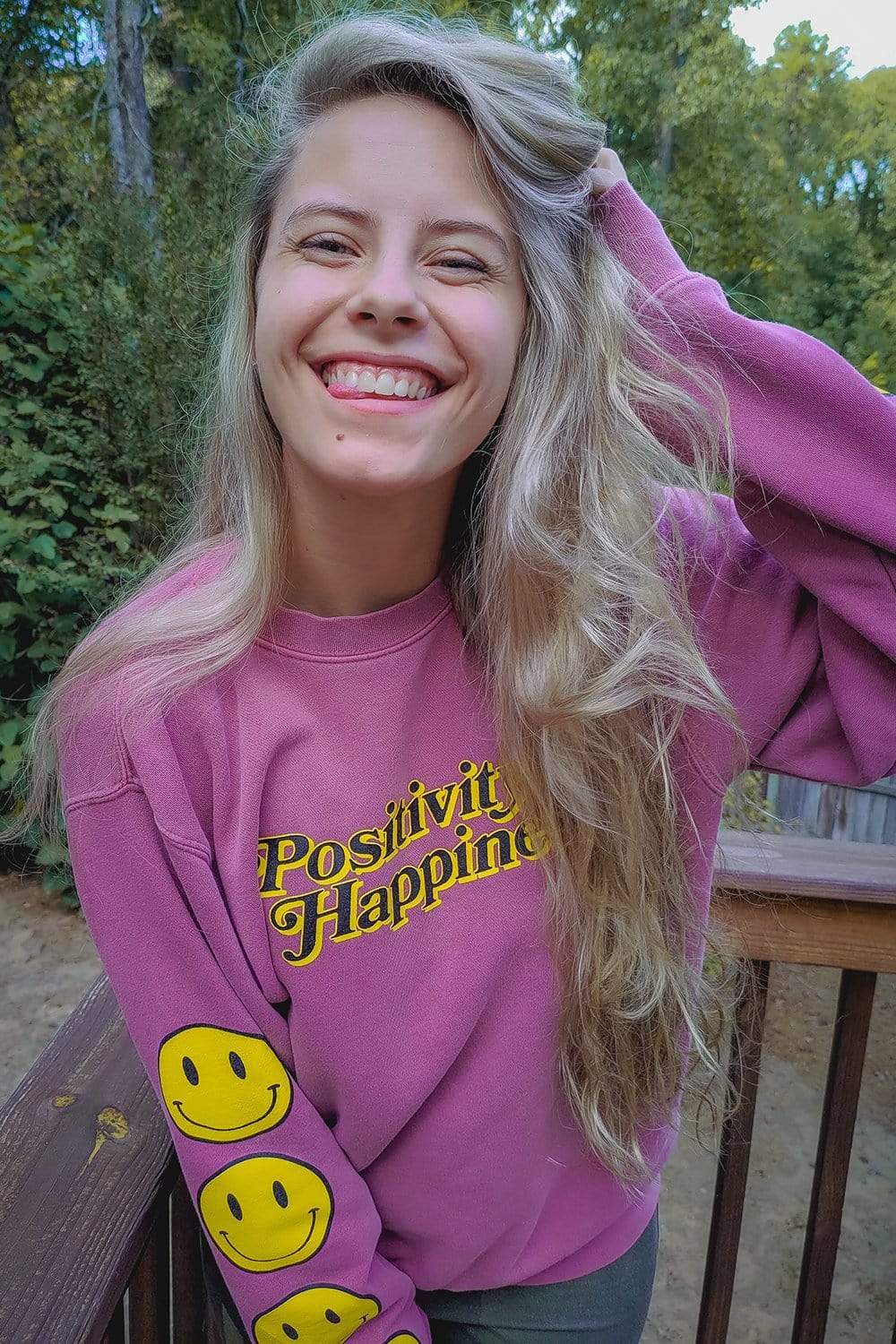 NOISYBUTTERS Exclusive Positivity Happiness Dusty Pink