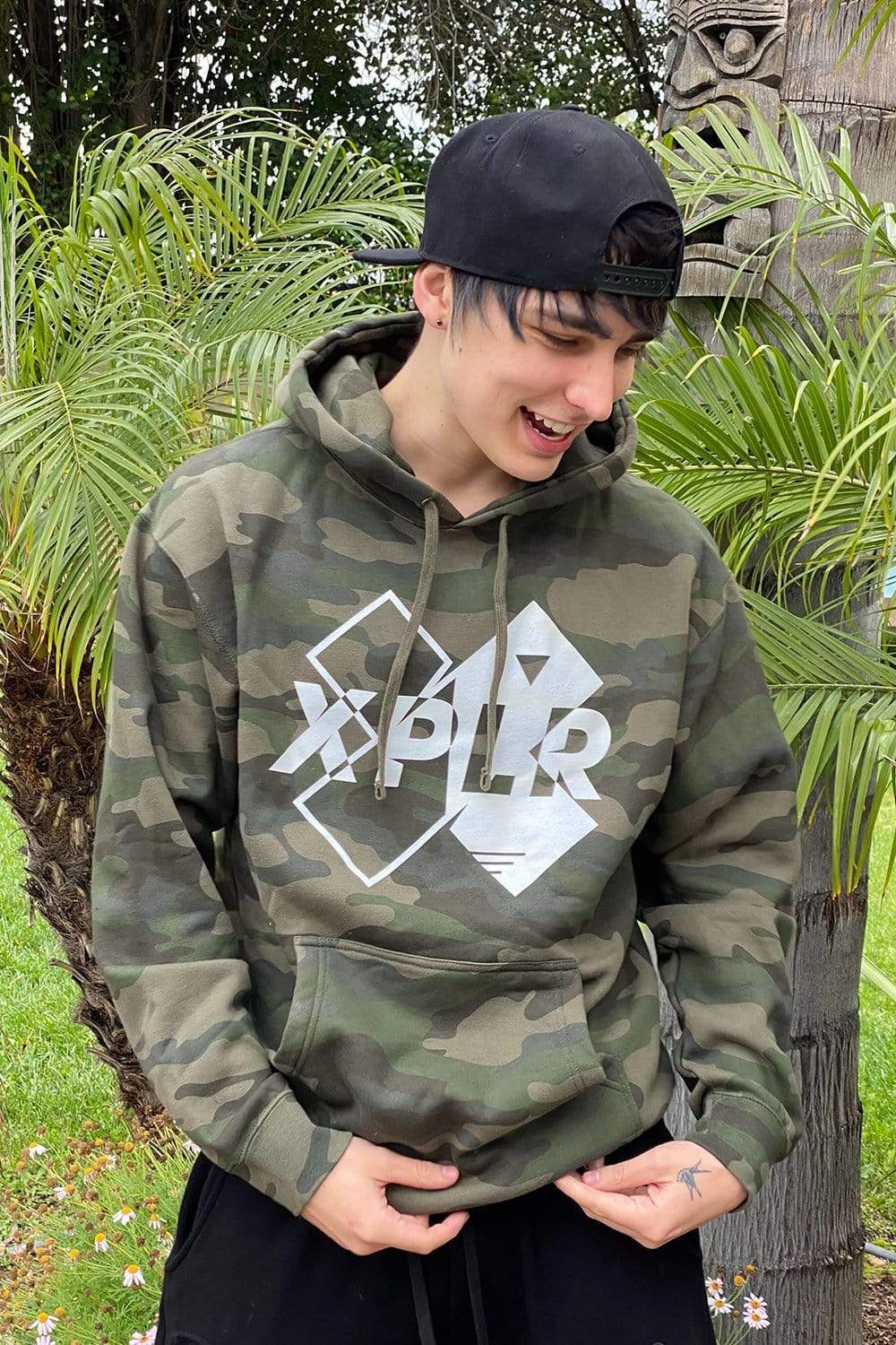 Camo store xplr hoodie